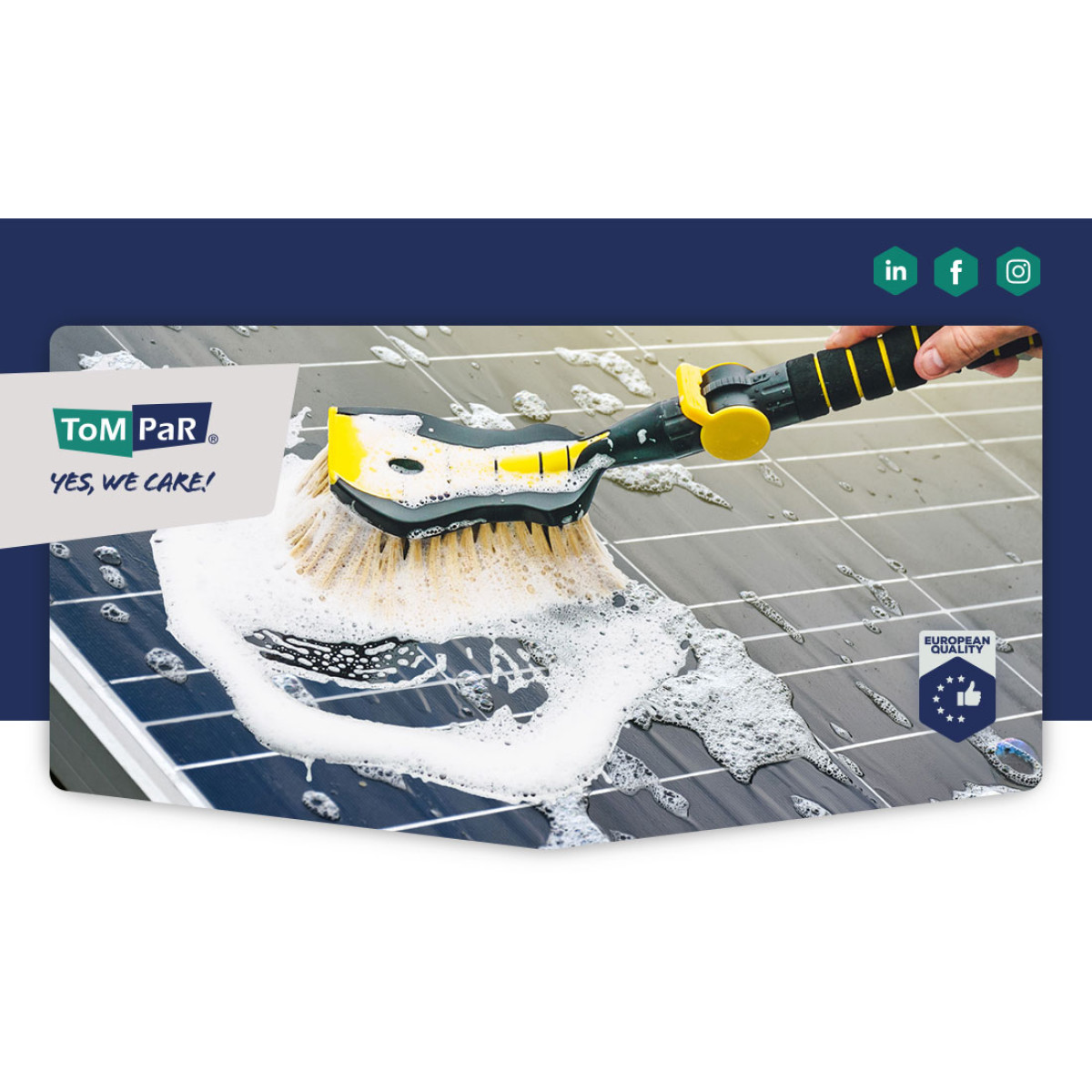 Car wash brush "Nice Touch" Premium with water spray nozzle, soft, black-blue, 54 cm