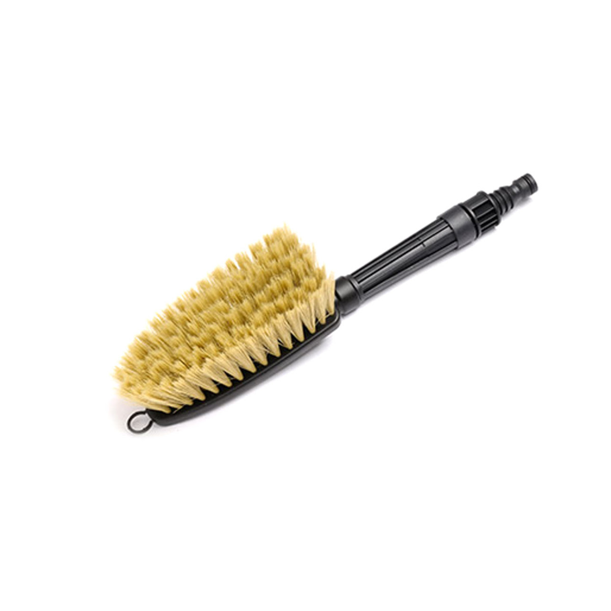 Car wash brush Z with water spray nozzle, soft, yellow bristles, 33 cm