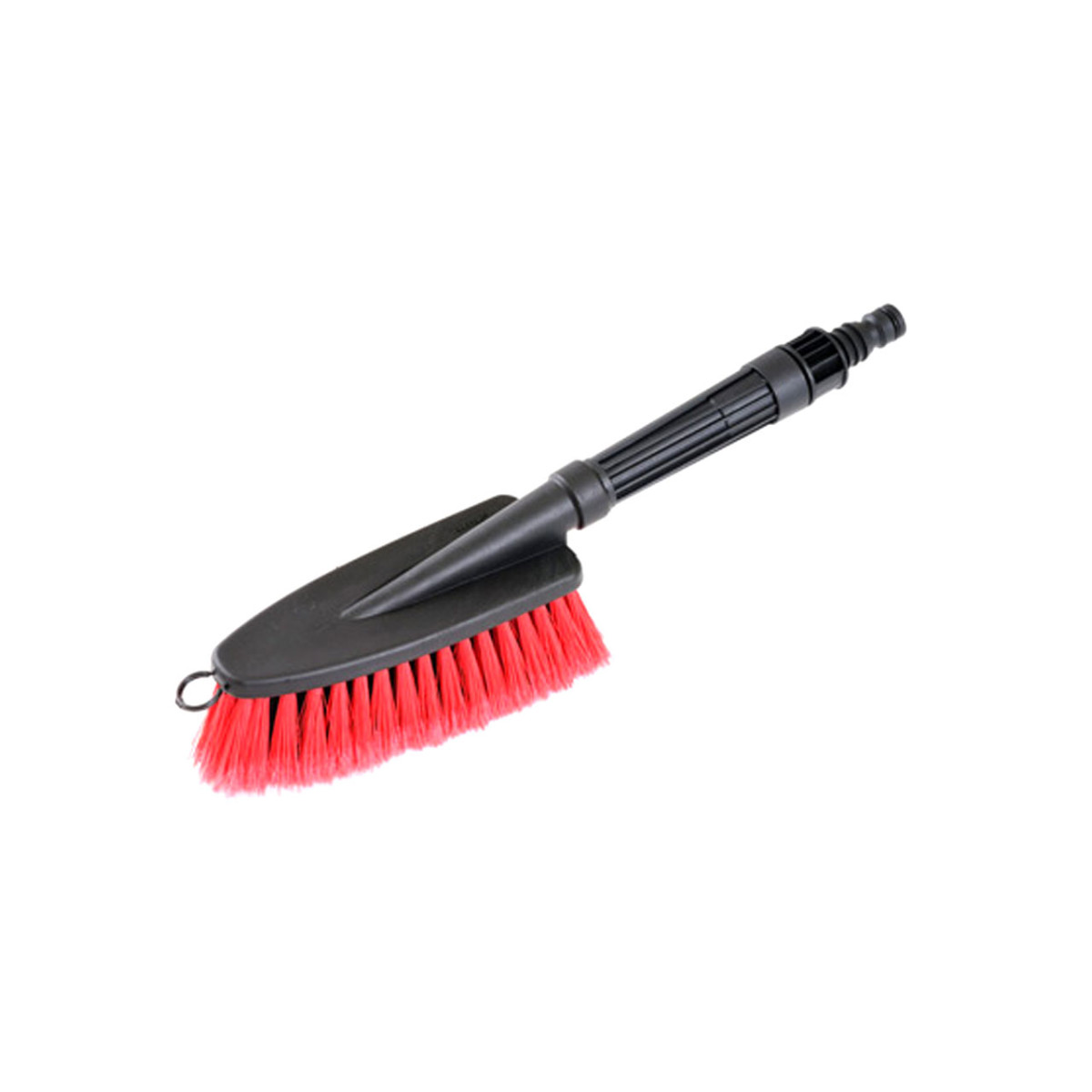 Car wash brush Z with water spray nozzle, soft, red bristles, 33 cm