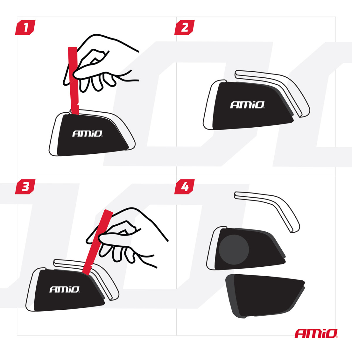Central locking controller with contactless (Keyless Entry) access control AMIO-04344
