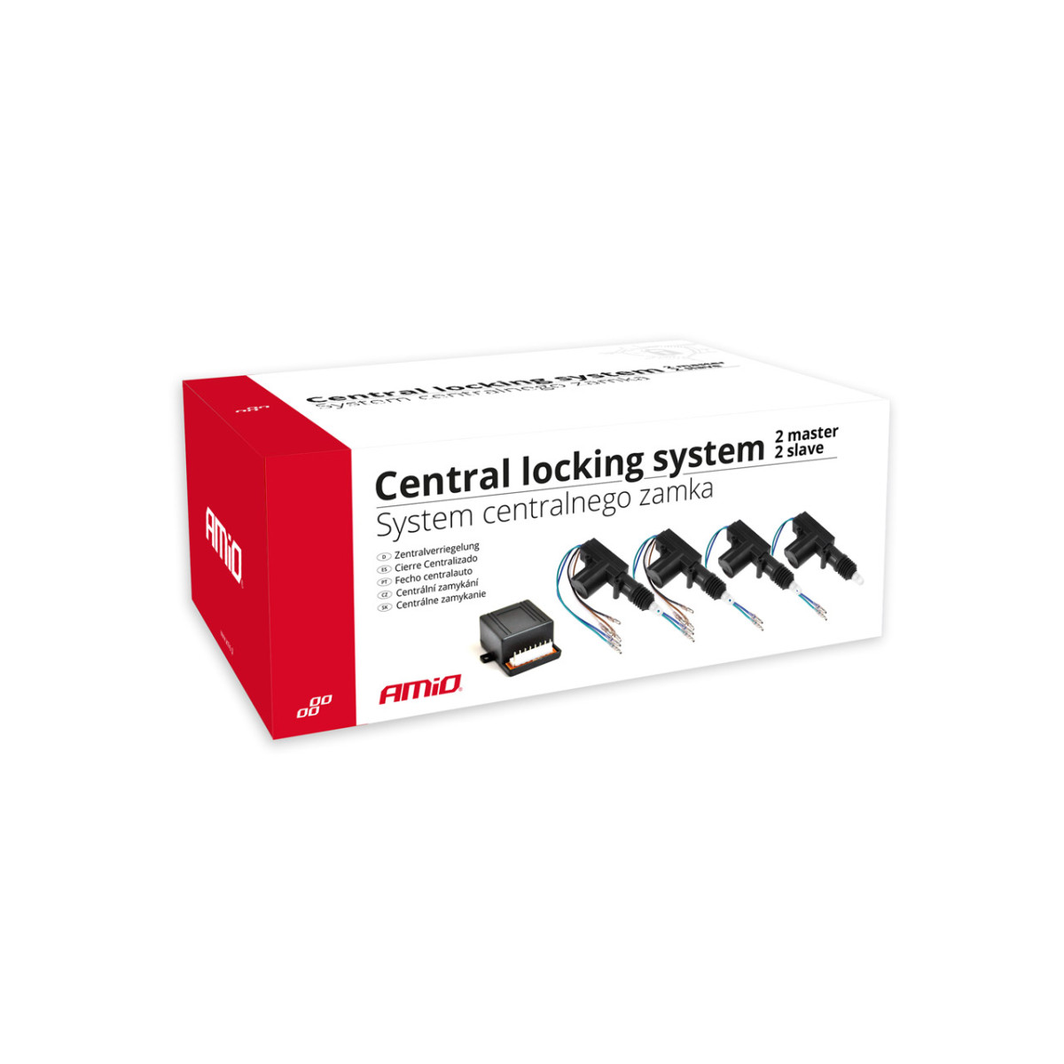Universal central locking system – 2 Master + 2 Slave cylinders, AMIO-01685
