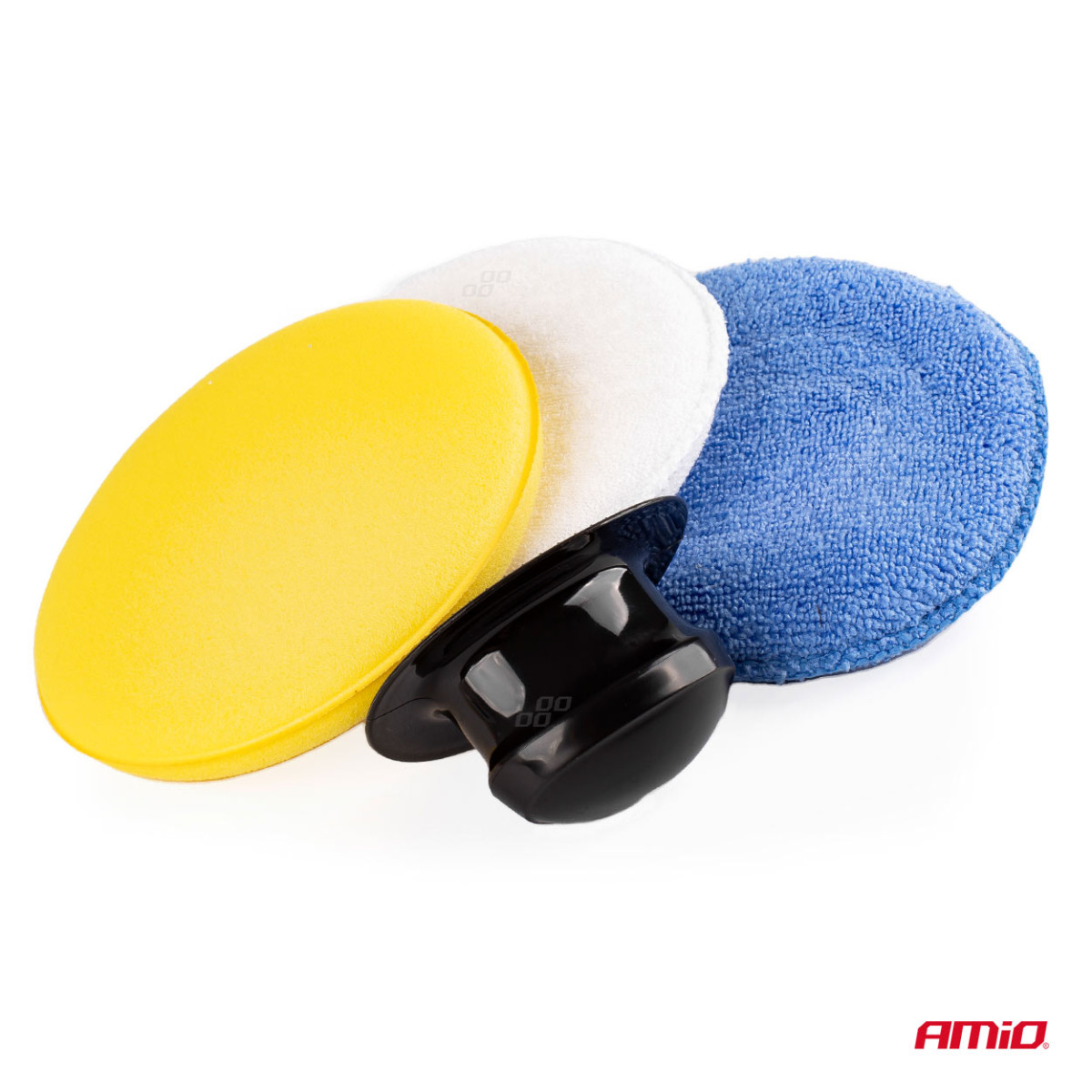 Cleaning and polishing sponge set, 3 pcs., 125 mm