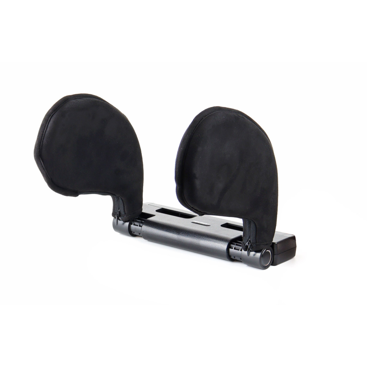 Car sleep headrest, black, made of fabric AMIO-02558