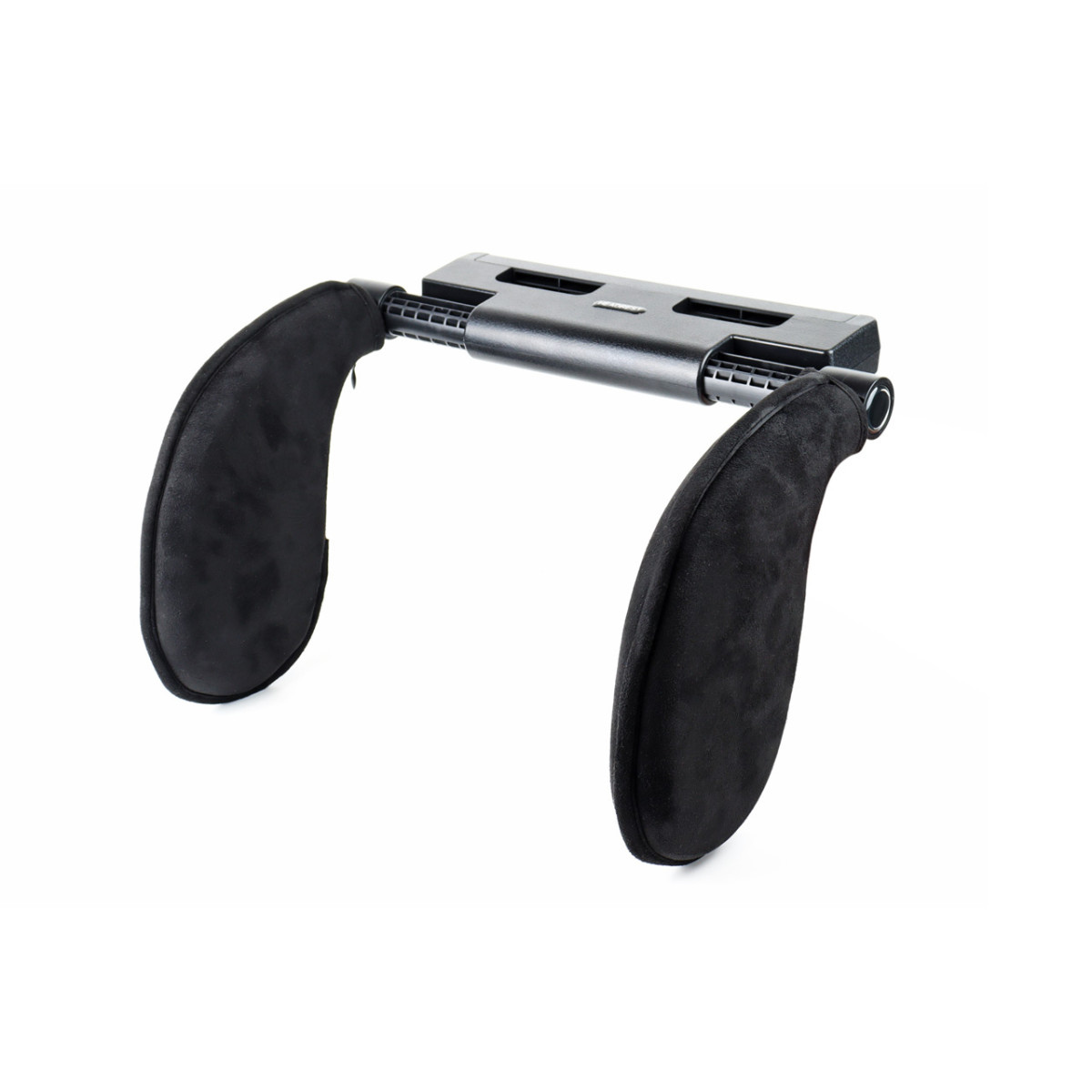 Car sleep headrest, black, made of fabric AMIO-02558