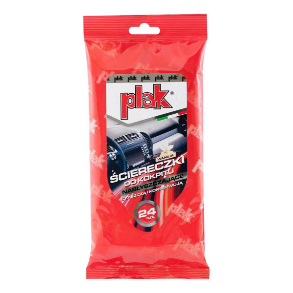 PLAK wipes for salon/plastic, 24 pcs., vanilla scent