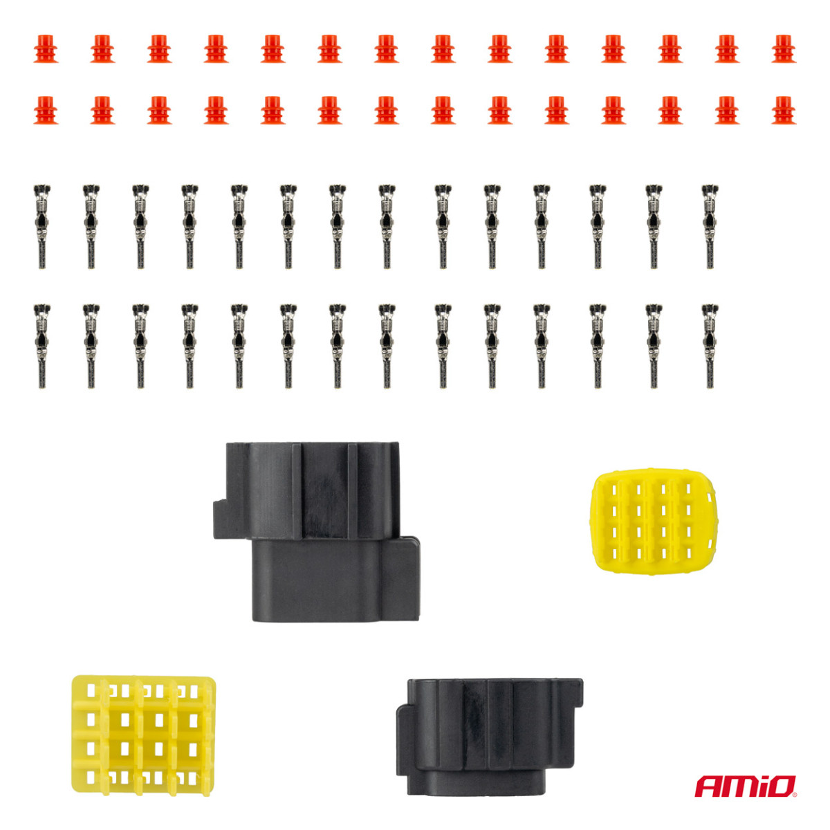 Waterproof 16-pin electrical connector, 2.2 mm AMIO-04353