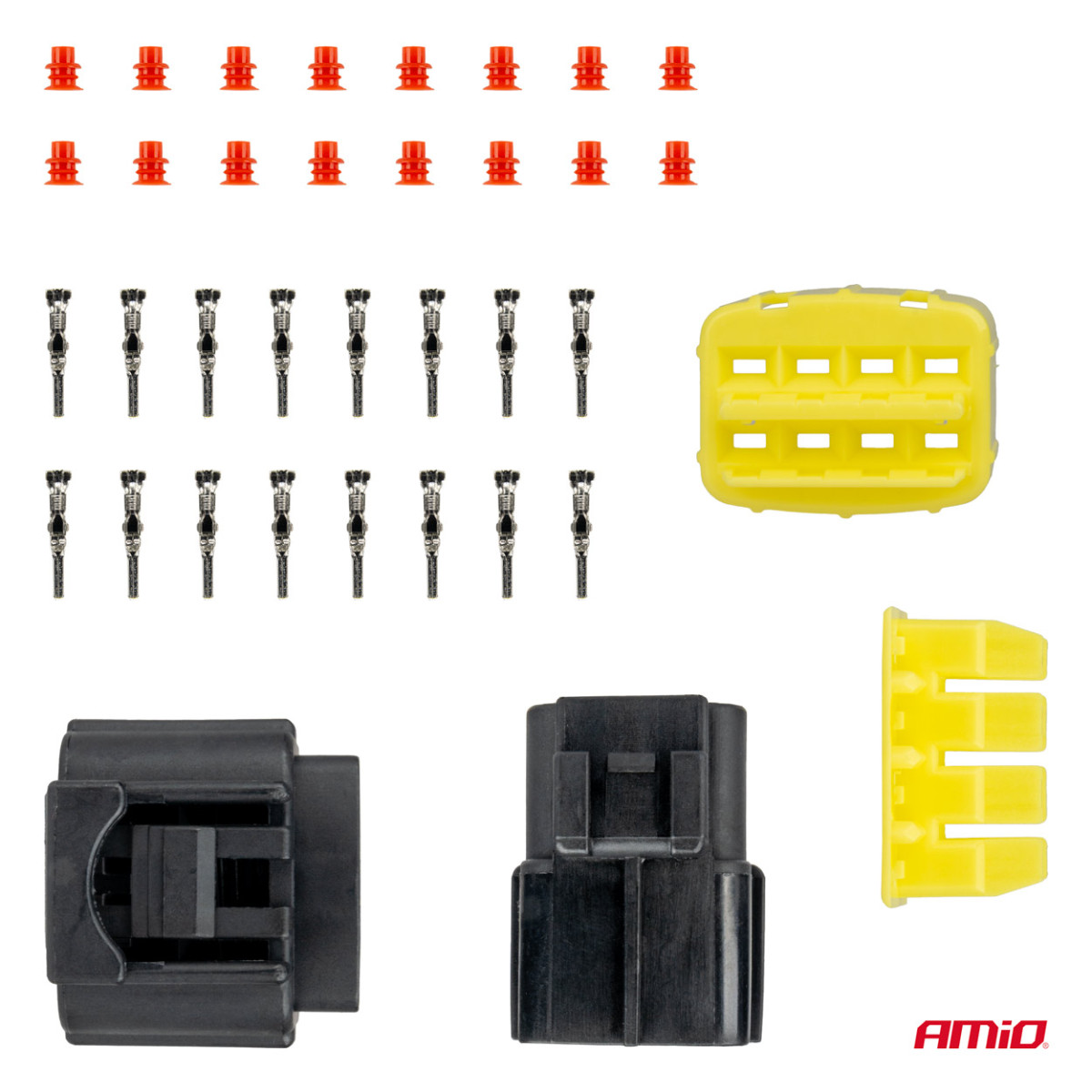 Waterproof 8-pin electrical connector, 2.2 mm AMIO-04350