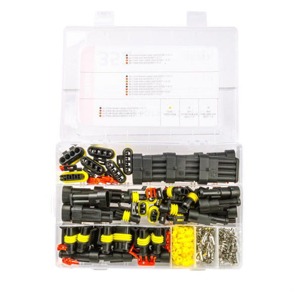 Set of hermetic "Superseal" connectors and plugs 352 pcs., AMIO-03035
