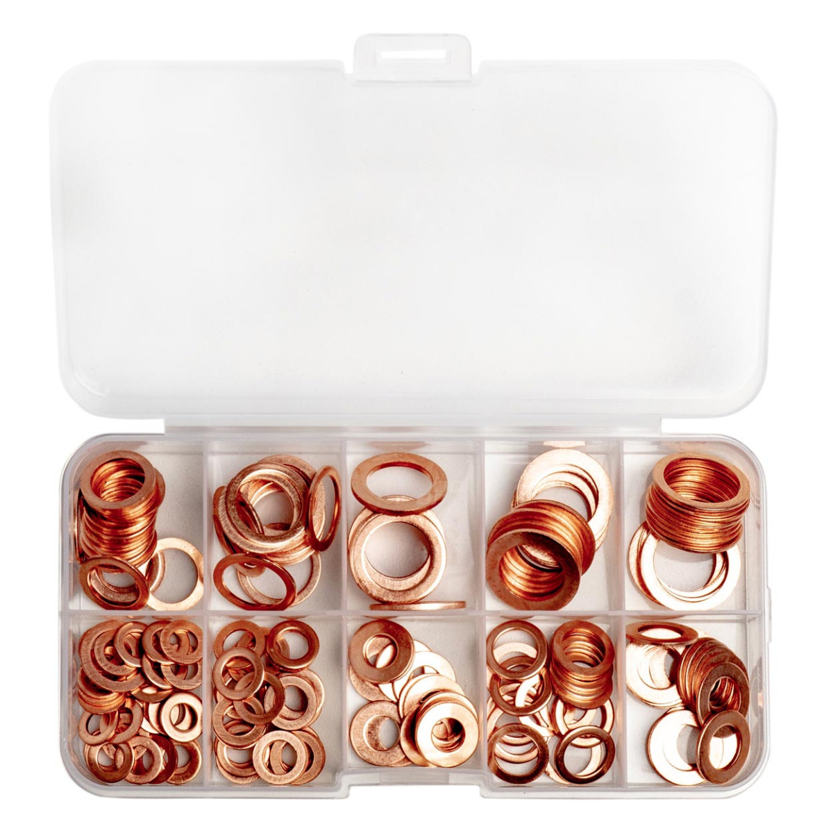 Copper gasket set, 200 pcs. AMIO-03108