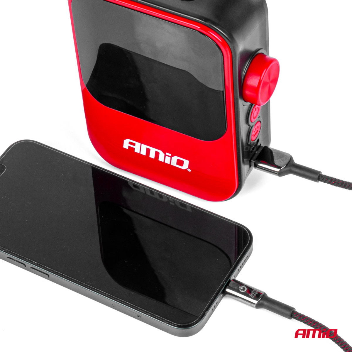 Wireless car compressor 40W with powerbank AMIO-03690