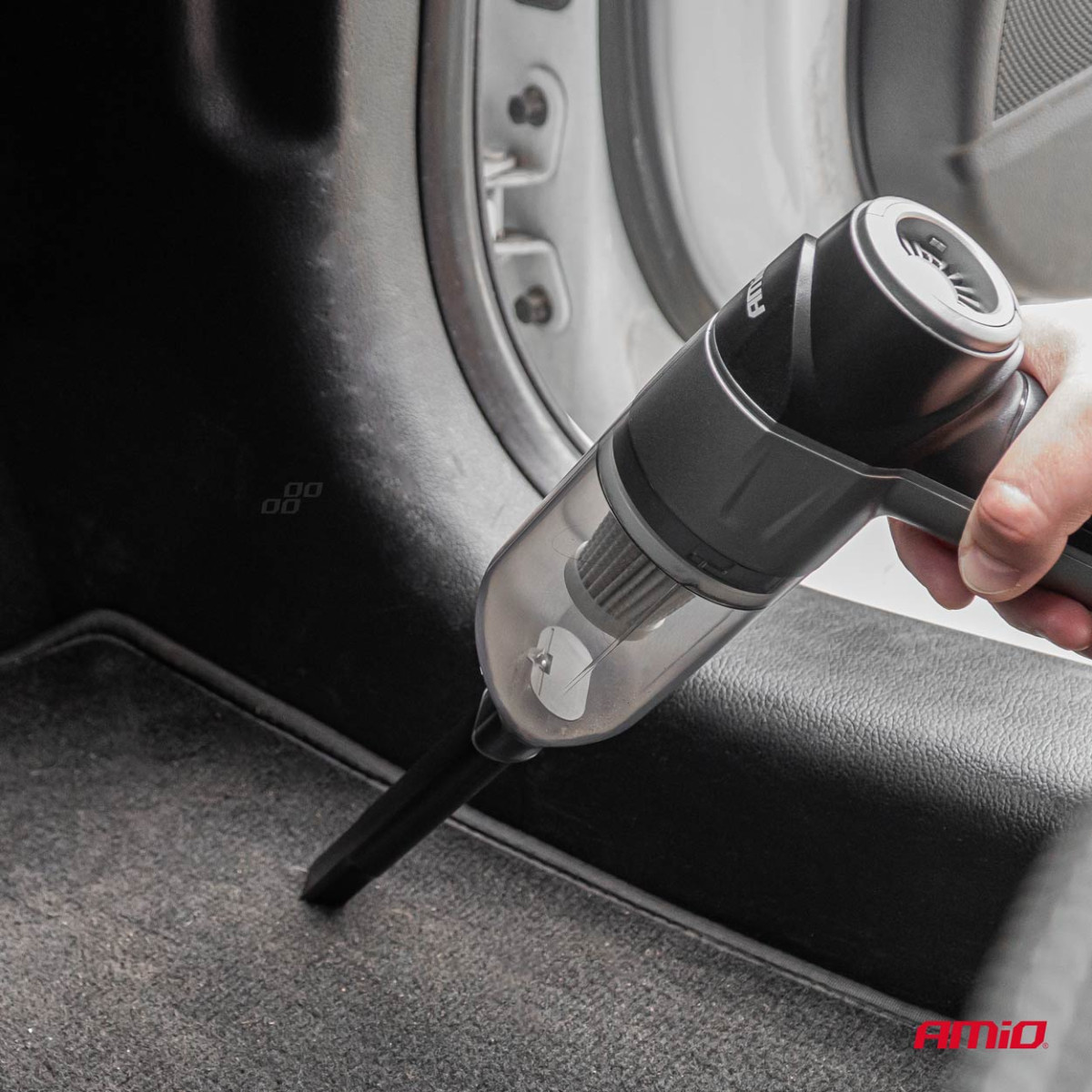 Cordless car vacuum cleaner 70 W, 4000 mAh, with HEPA filter, 11 kPa AMiO-03693