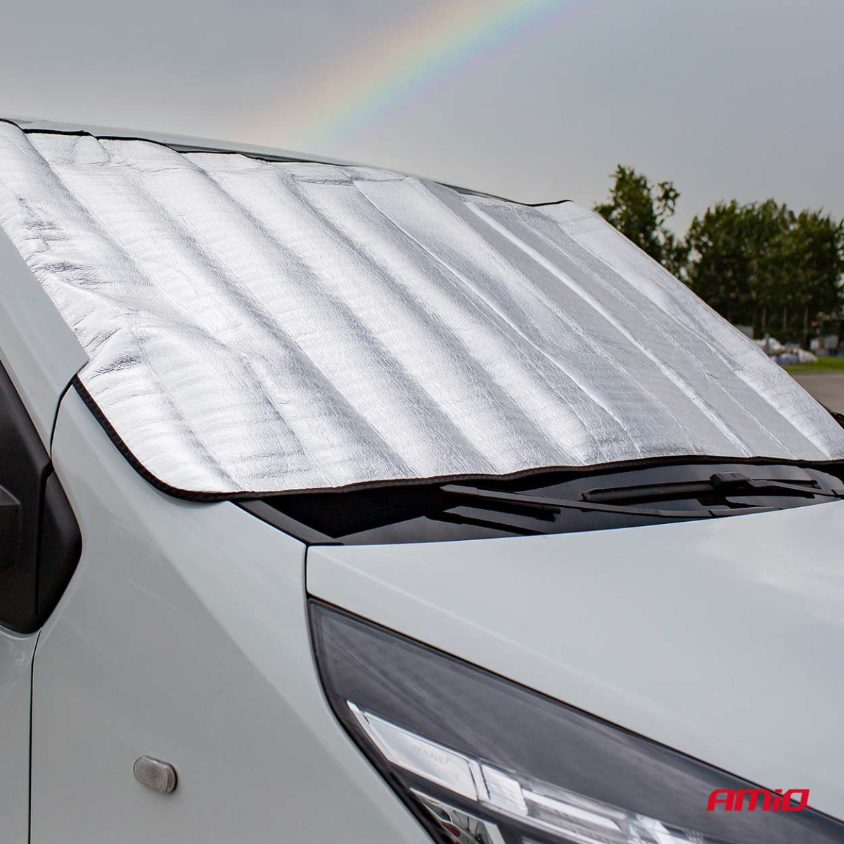 Universal windshield cover for summer/winter 175x90 cm AMIO-01390