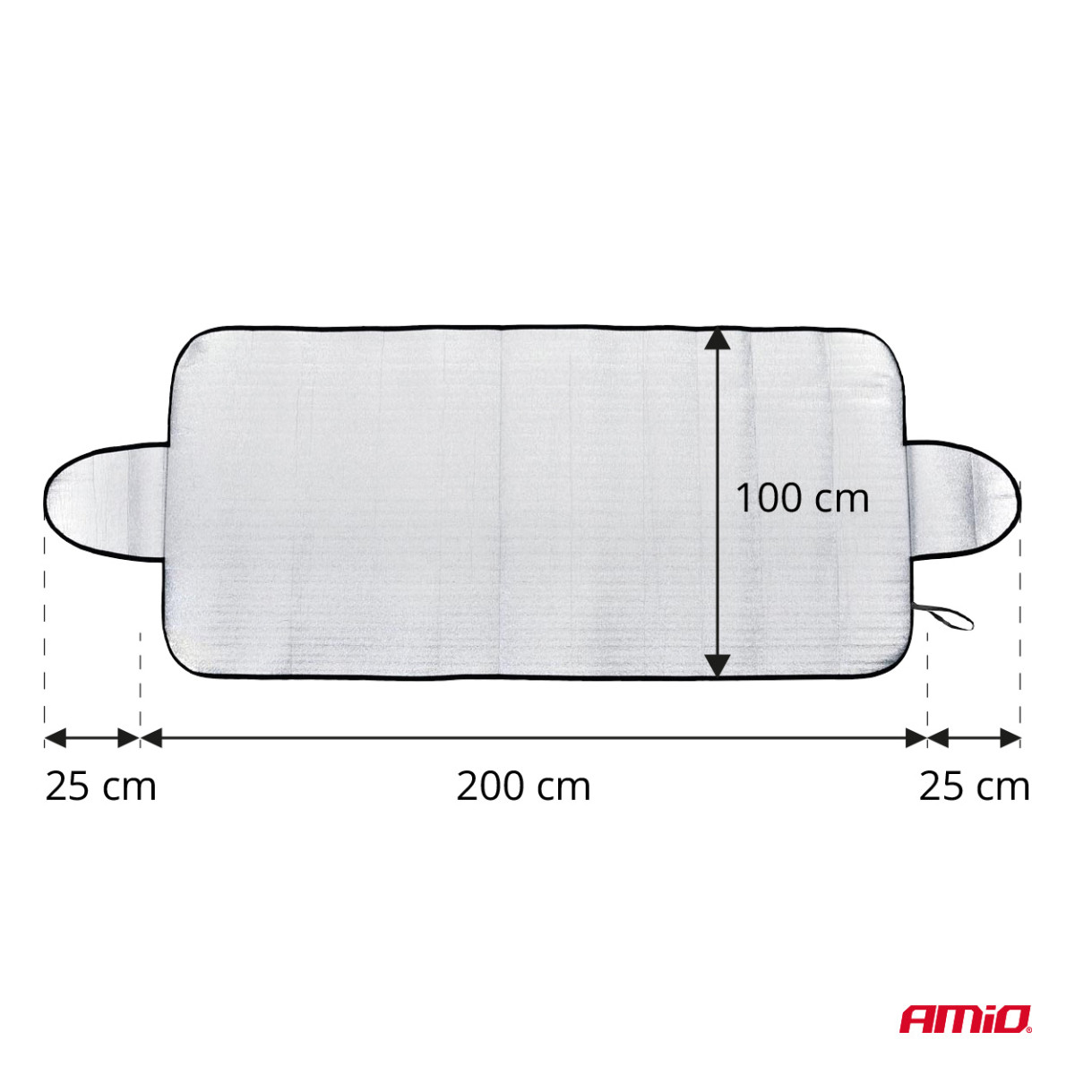 Universal windshield cover for summer/winter 200x100 cm AMIO-04881