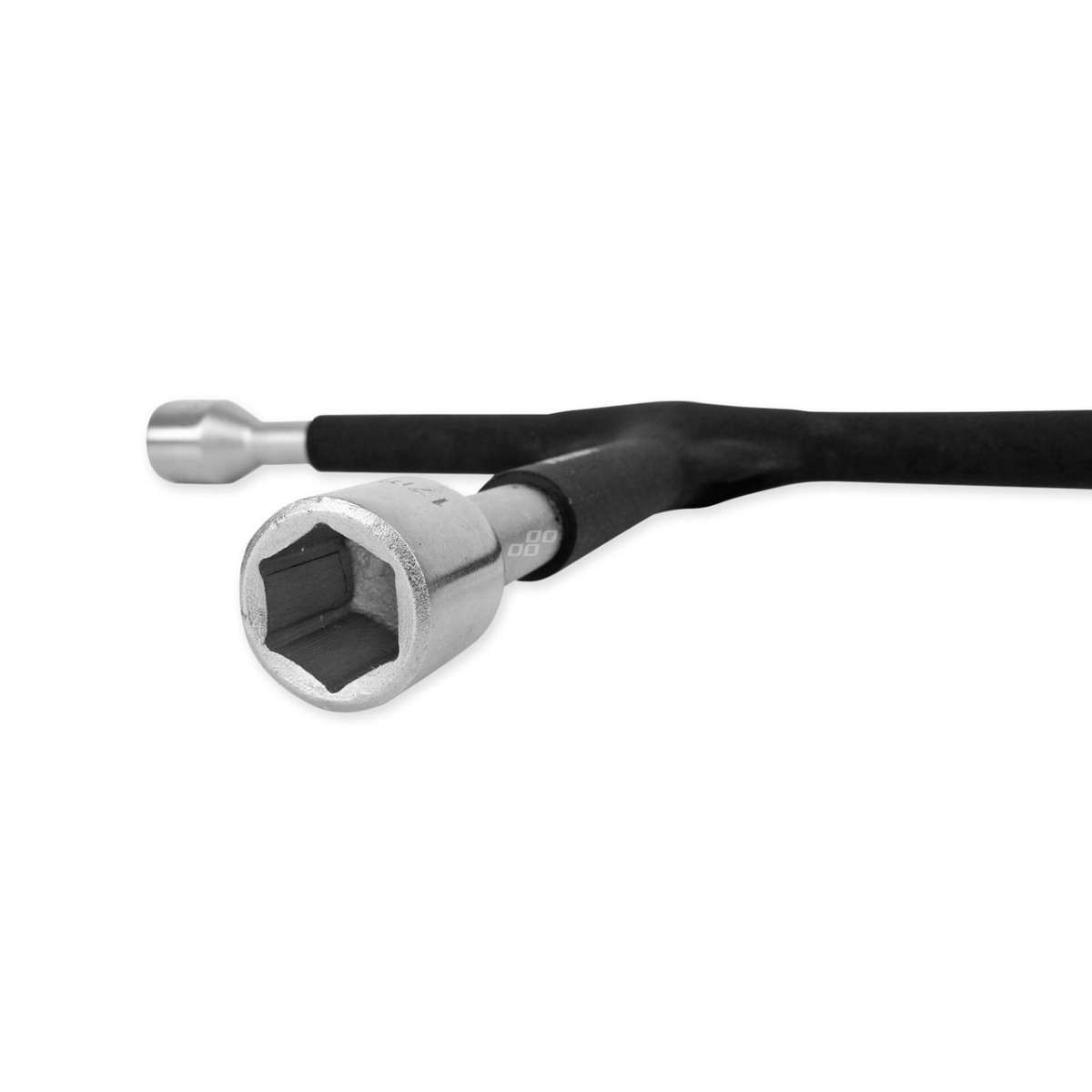 Cross-shaped wheel wrench 17–19–21 mm, 1/2", rubberized, AMIO-02402