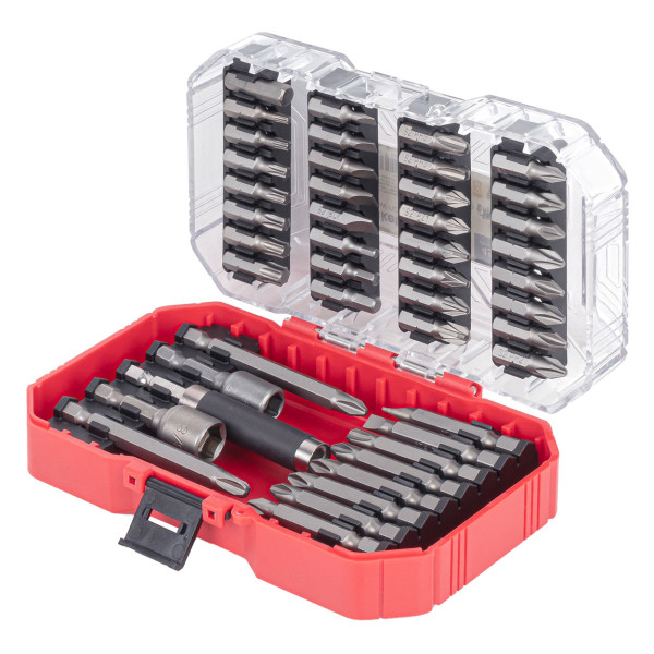 Screwdriver bit and socket set, S2, PH, 45 pcs., AMIO-04932 Screwdriver bit and socket set, S2, PH, 45 pcs., AMIO-04932