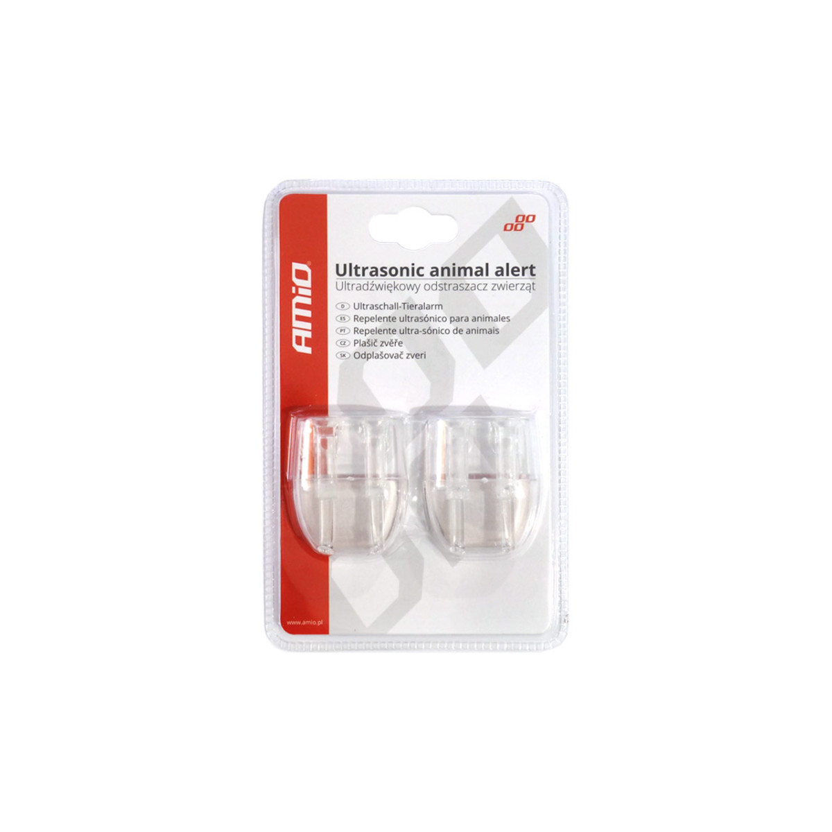Ultrasonic wild animal repeller, 2 whistles AMIO-02455