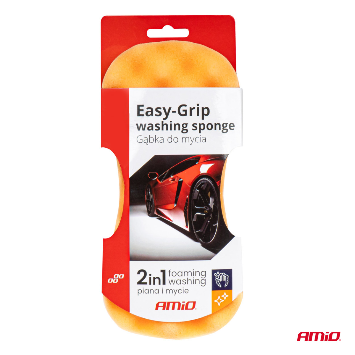 Soft car wash sponge Easy-Grip, AMIO-03841