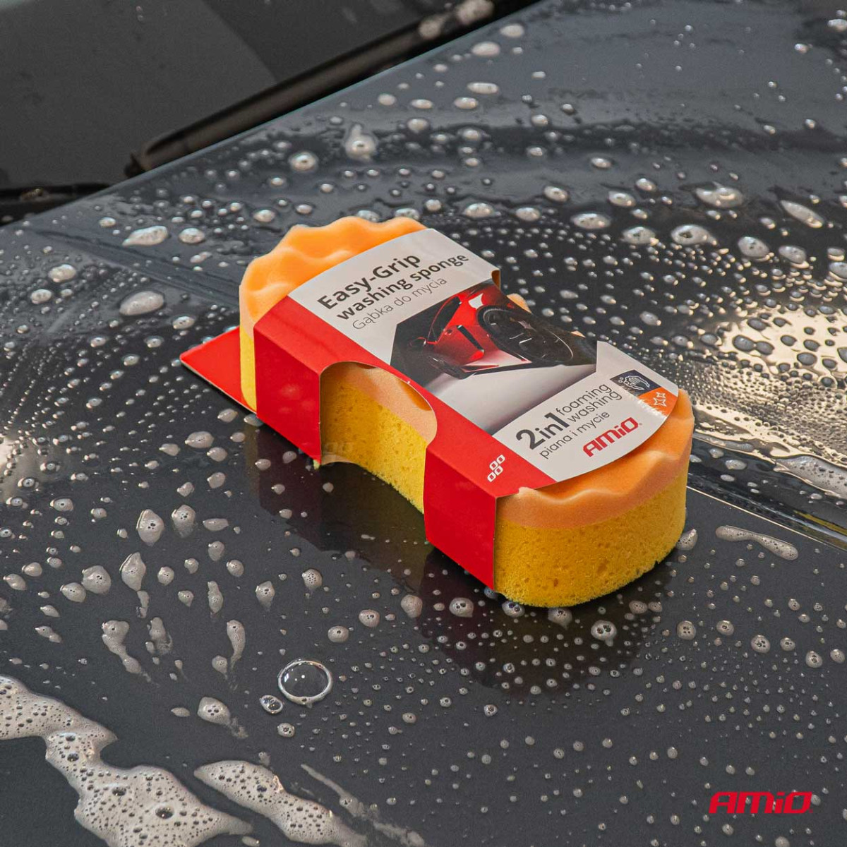 Soft car wash sponge Easy-Grip, AMIO-03841