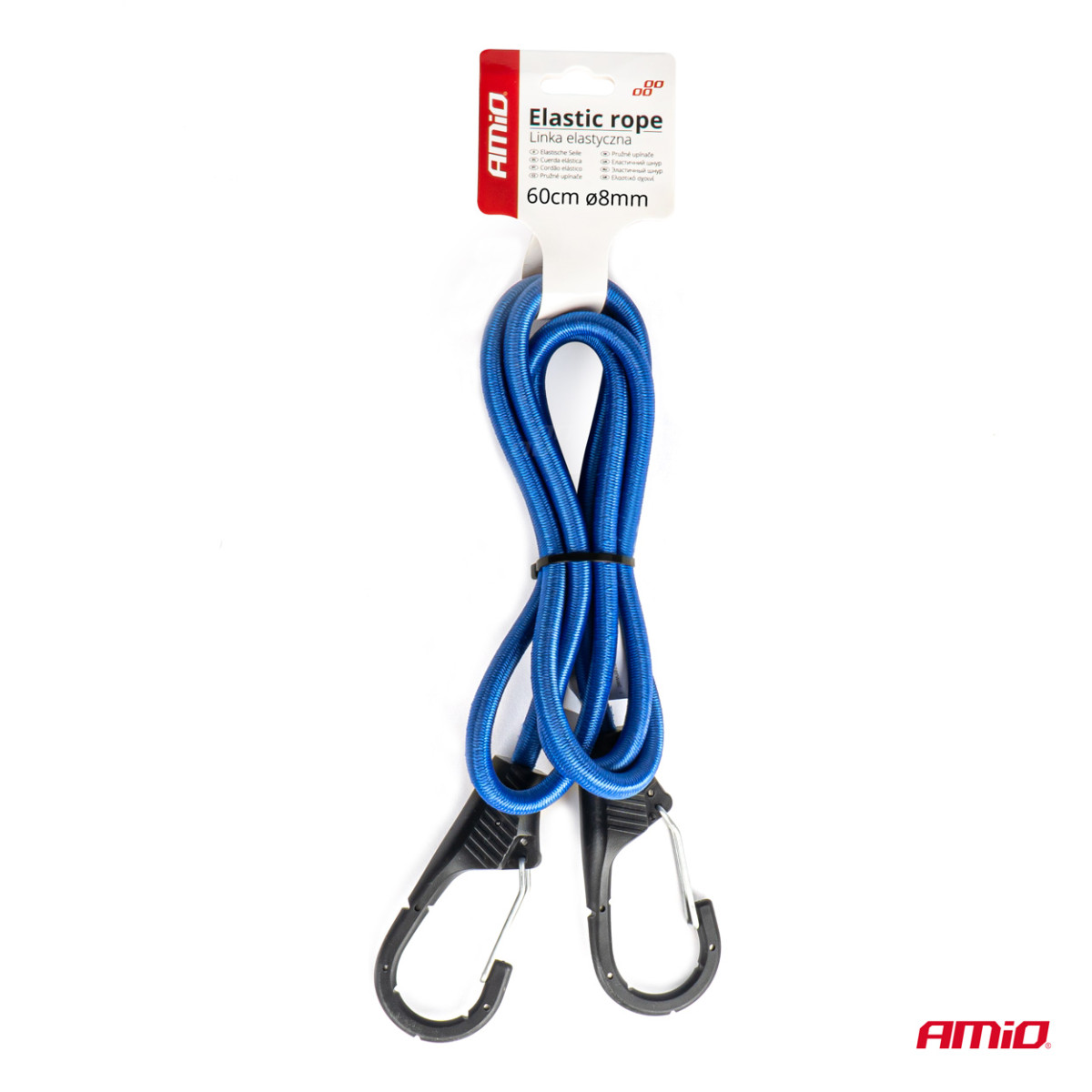 Elastic lashing rope 120 cm x 8 mm, BSTRAP-22 AMIO-03375