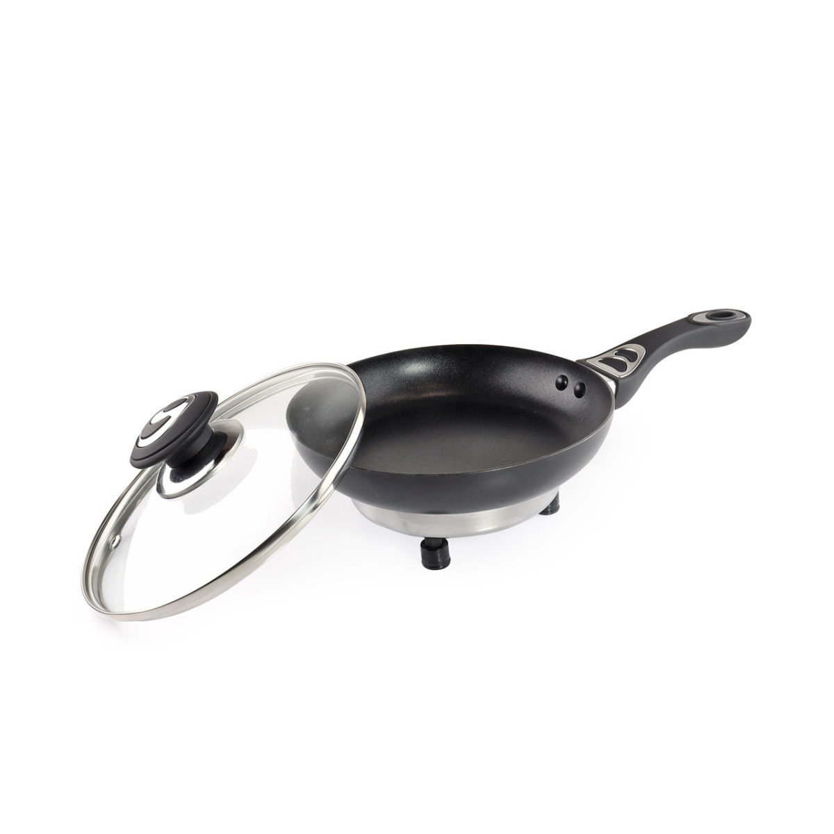Electric frying pan for car, 20 cm x 4 cm 150W 12V, AMIO-02532