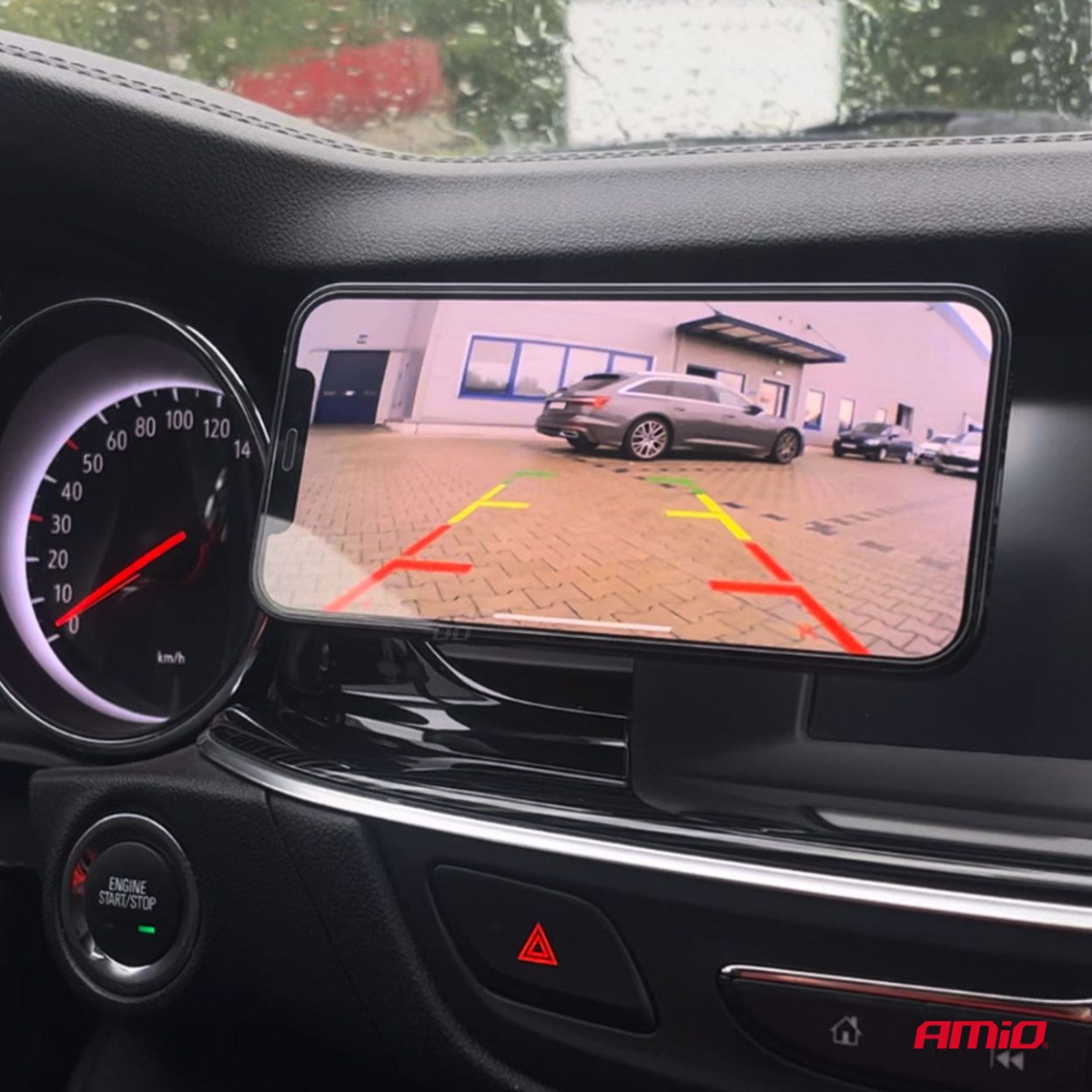 License plate frame with wireless reversing camera 12V