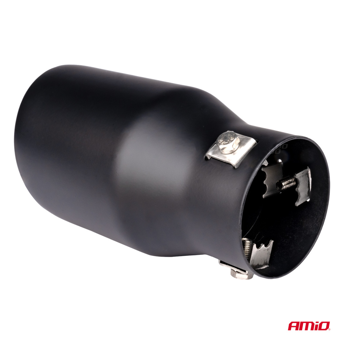 Muffler tip, stainless steel, matte black AMiO-04061