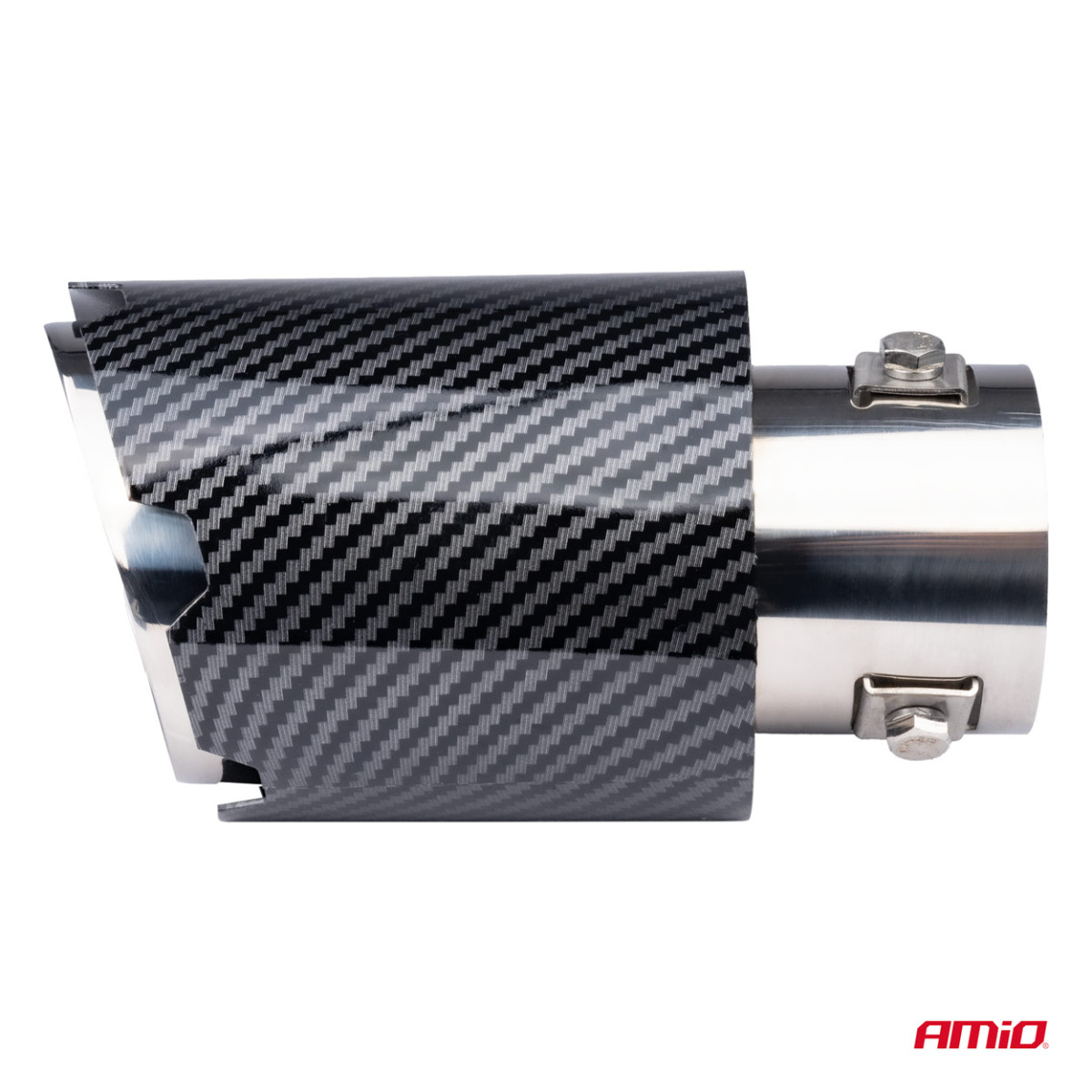 Muffler tip, stainless steel, carbon AMIO-04065