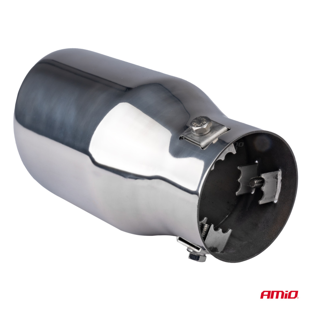 Muffler tip, stainless steel, chrome-plated AMiO-04060