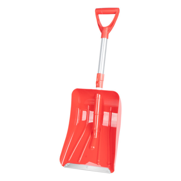 Adjustable length snow shovel with aluminum blade 71-91 cm