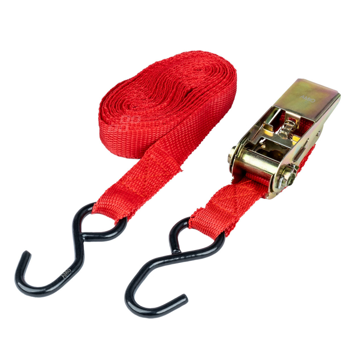 Cargo lashing belt with tensioner 350 kg, 5 mx 25 mm, BELT-01, AMIO-01723