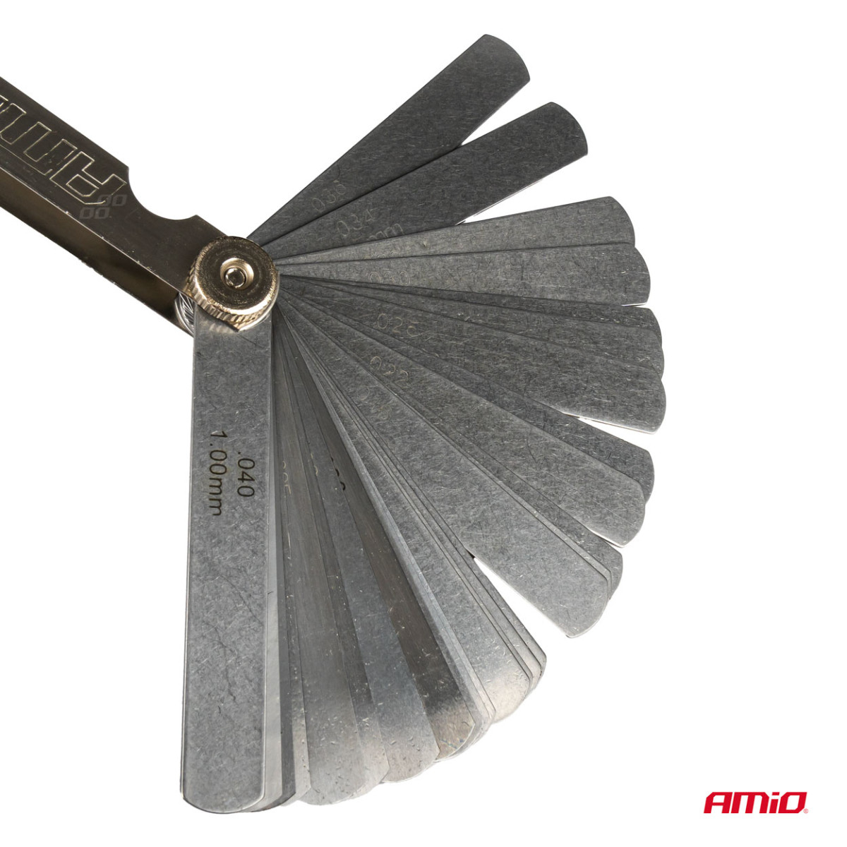 Feeler gauge 0.02–1 mm, 32 sheets, 89 mm, AMIO-03287