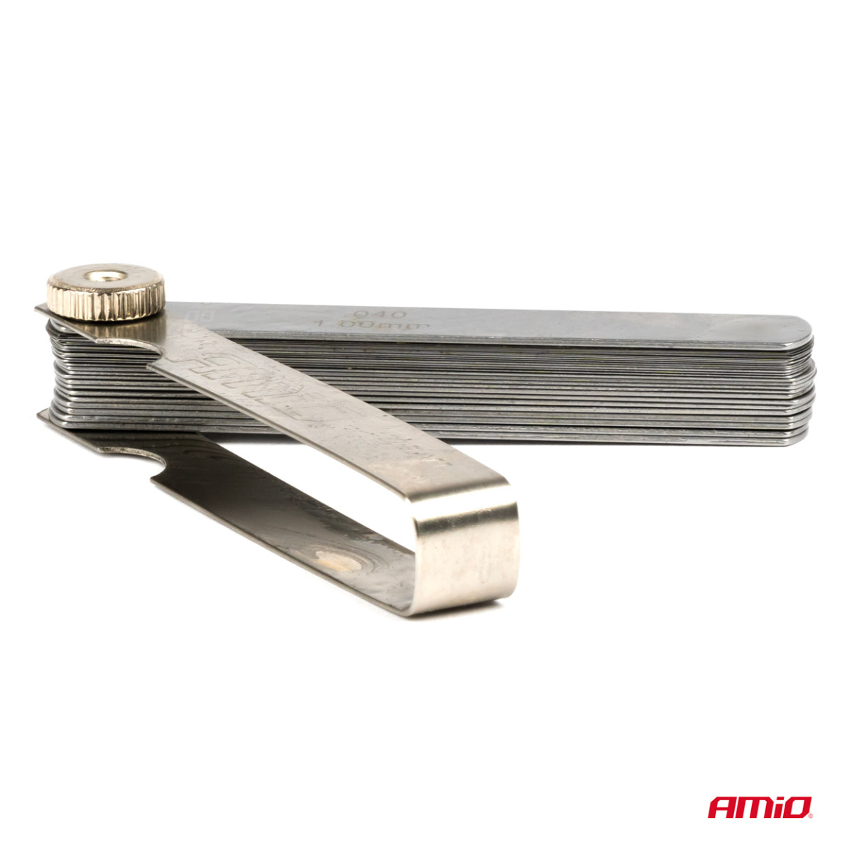 Feeler gauge 0.02–1 mm, 32 sheets, 89 mm, AMIO-03287
