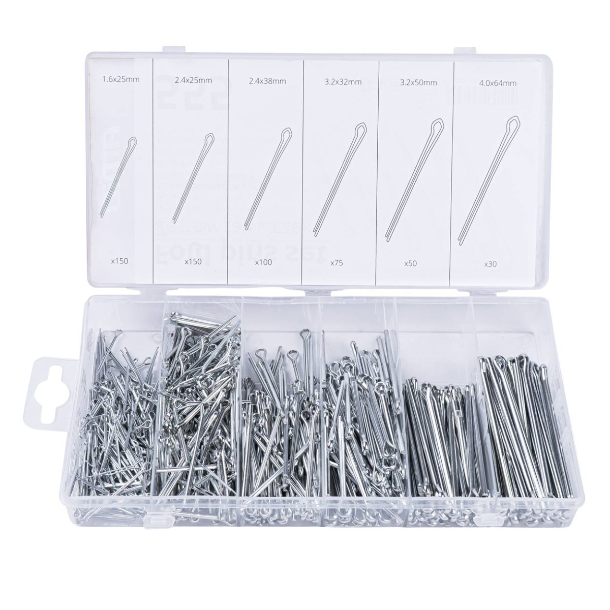 Set of locking pins, 555 pcs., AMIO-03141