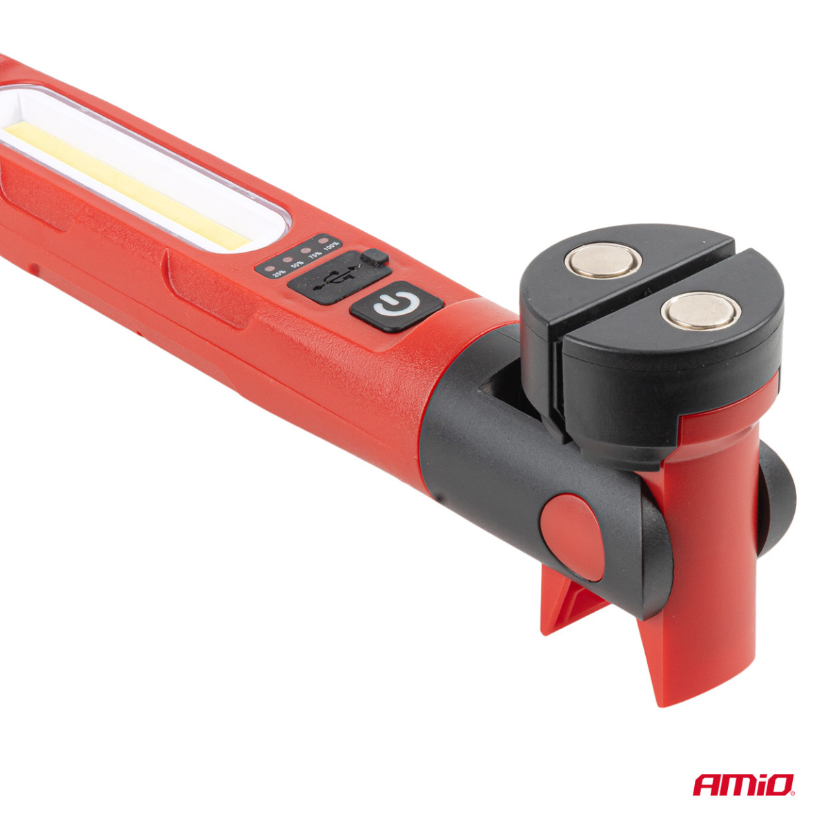 Foldable LED inspection lamp with magnet, 4000 mAh, AMIO-05025