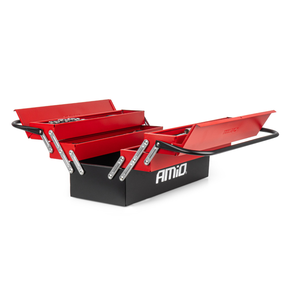 Folding toolbox with CrV tools, 86 pcs., 460x200x200 mm, AMIO-04984