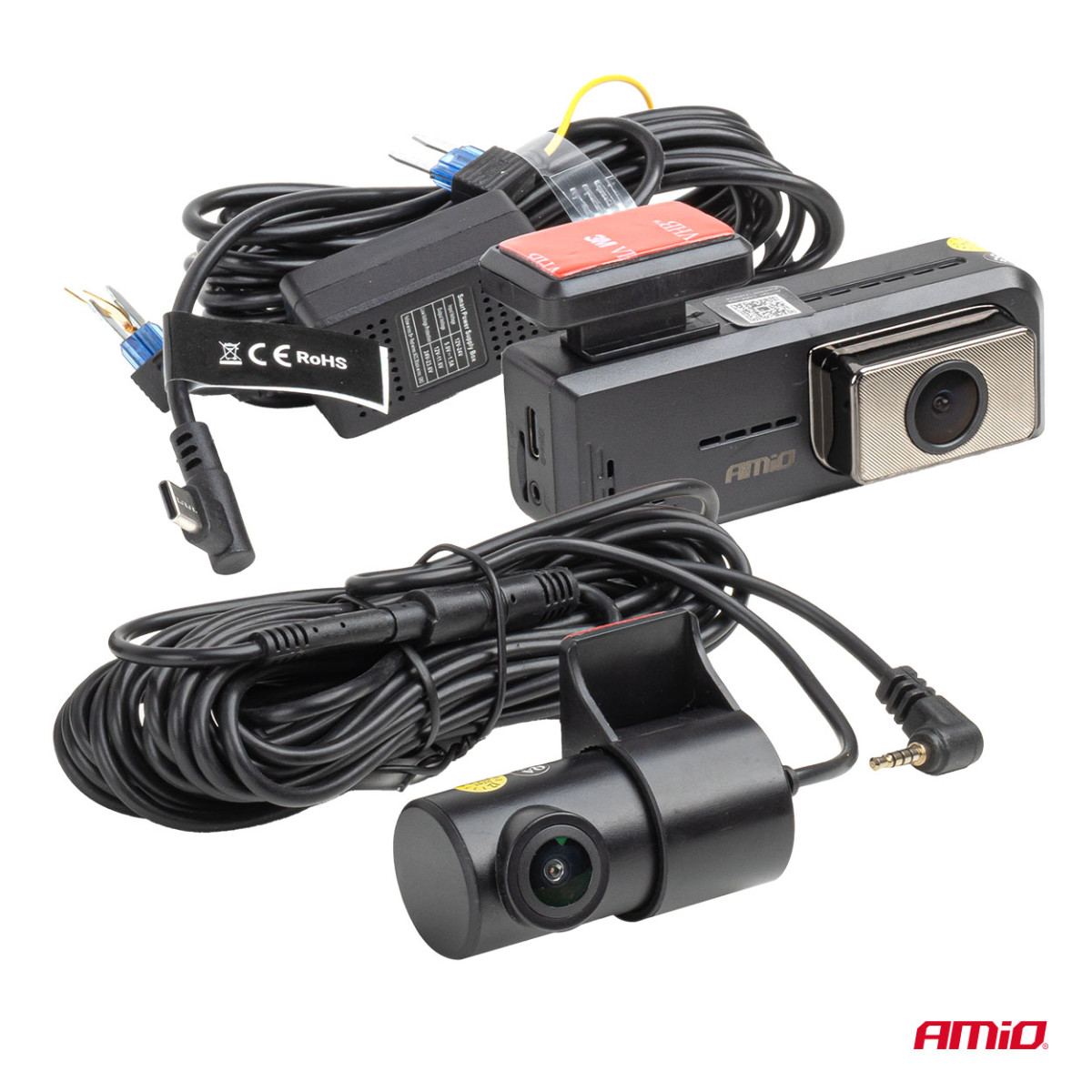 Car DVR 2K + 1K WLAN Wi-Fi 512 GB AMIO-04800