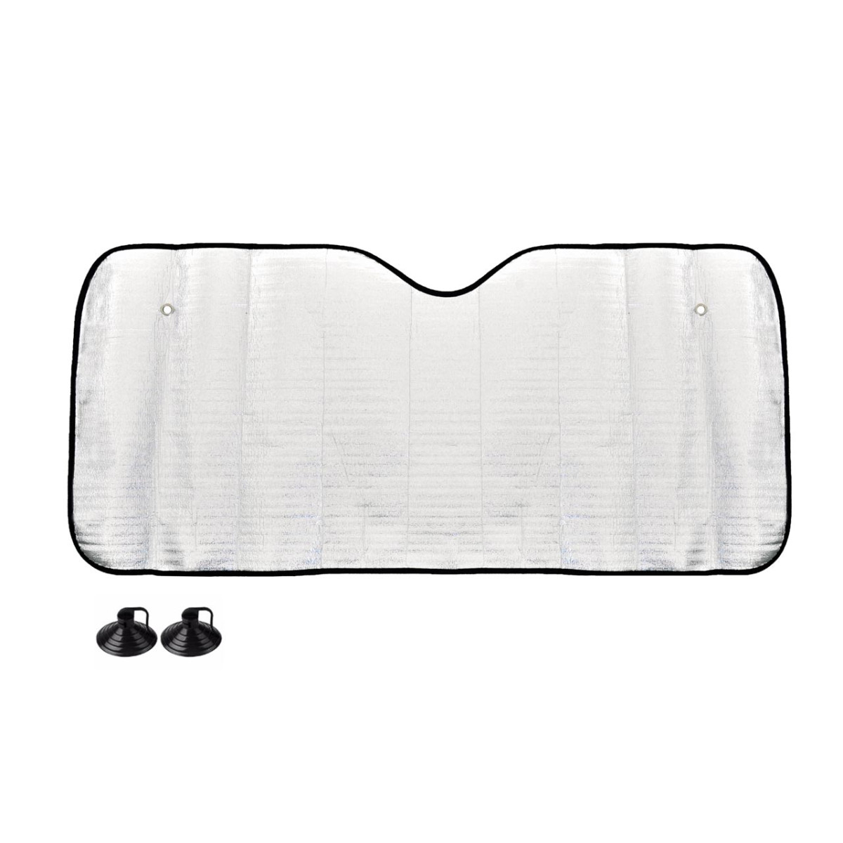 Windshield protector 145x70 cm, silver, EPE foam AMIO-01535