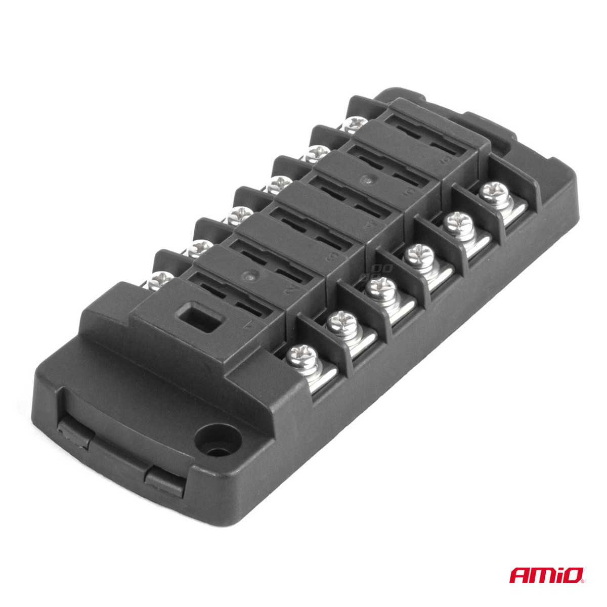 Fuse box, 6-slot with screw terminals AMIO-03836