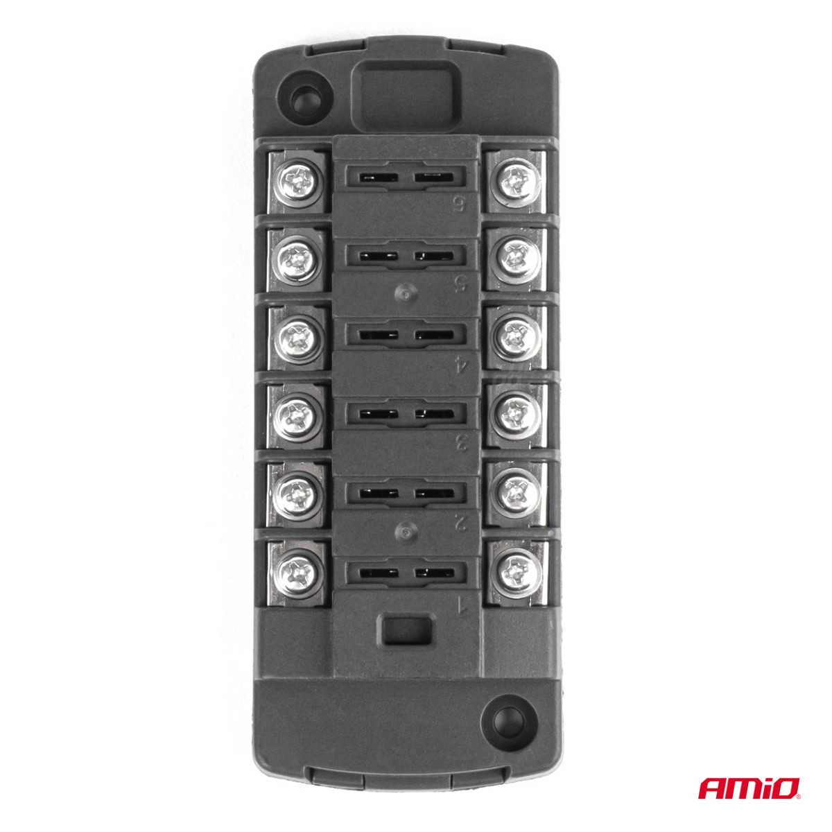 Fuse box, 6-slot with screw terminals AMIO-03836