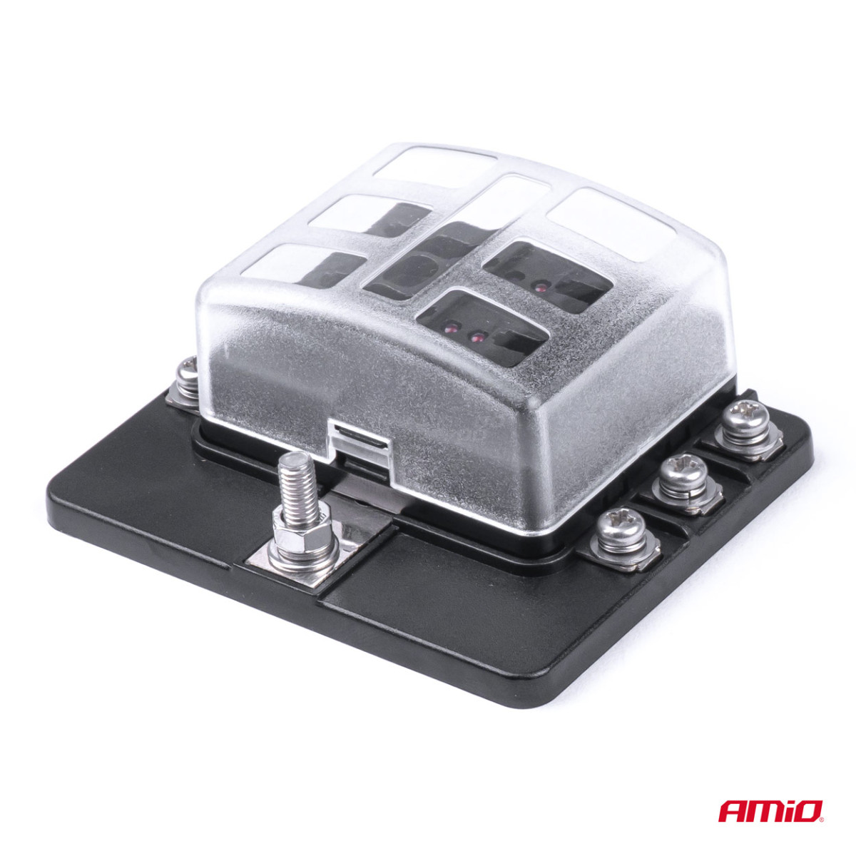 Fuse box, 6-slot with fuses AMIO-03039