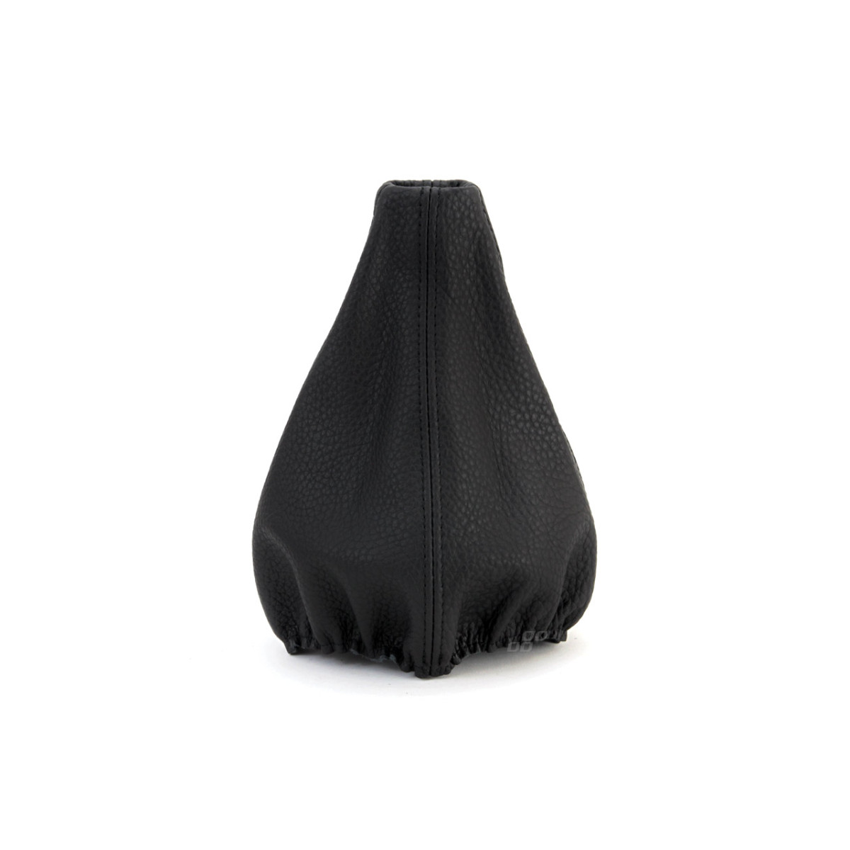 Gear lever knob cover, leather, black thread