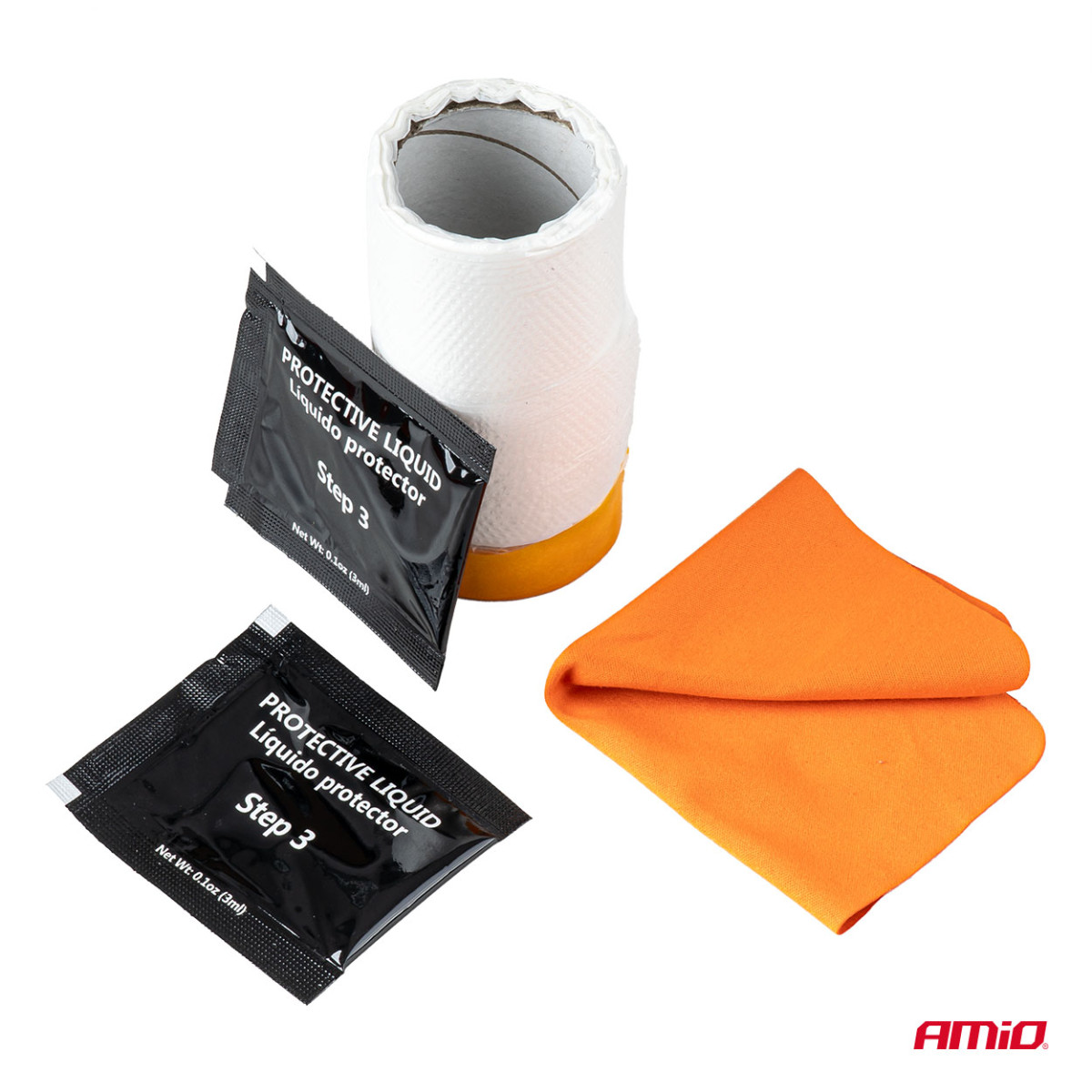 Manual headlight polishing kit + UV protection AMIO-04793