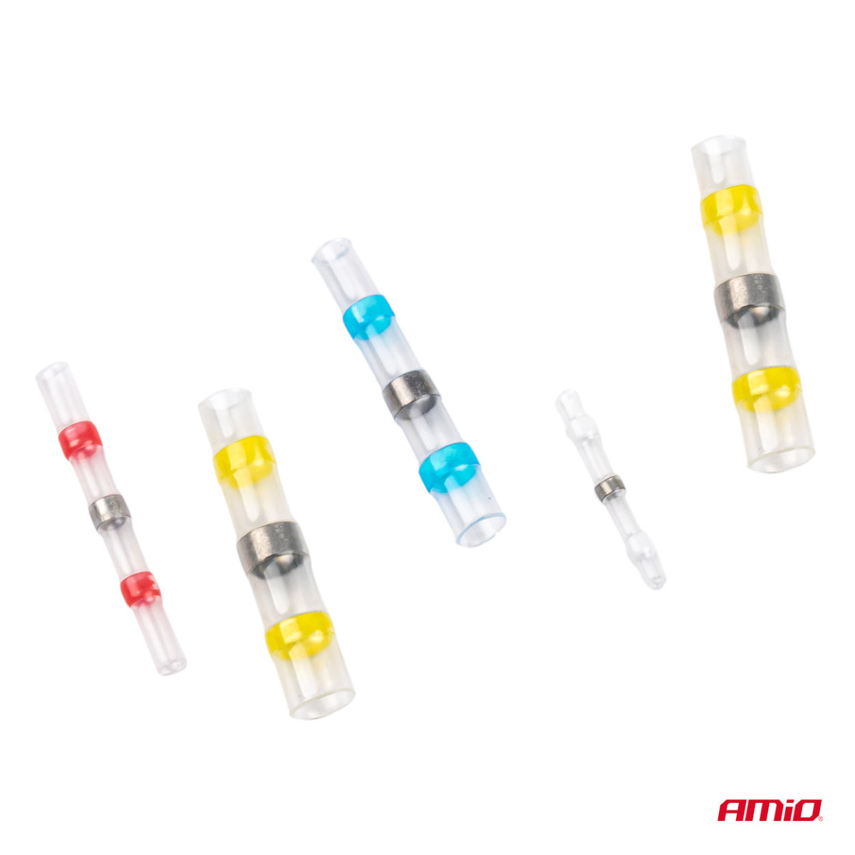 Heat shrinkable solder joints set with solder 100 pcs., AMIO-03034