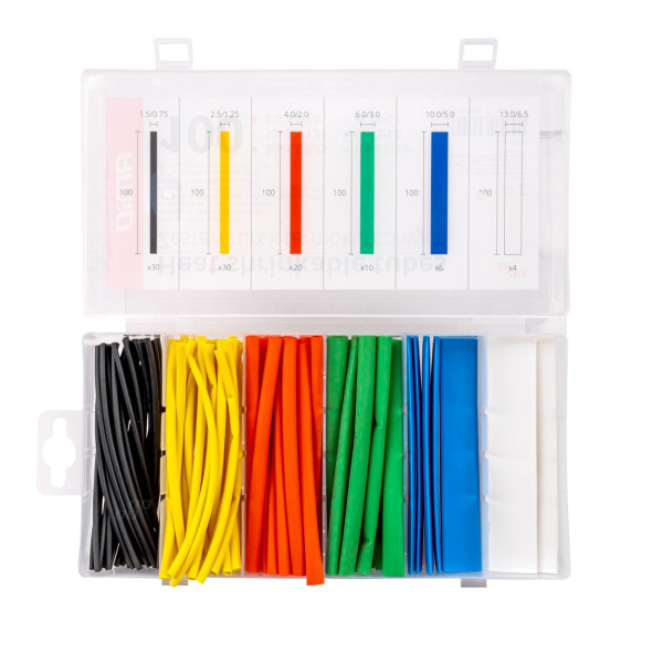 Heat shrink tubing set 100 pcs., AMIO-03030