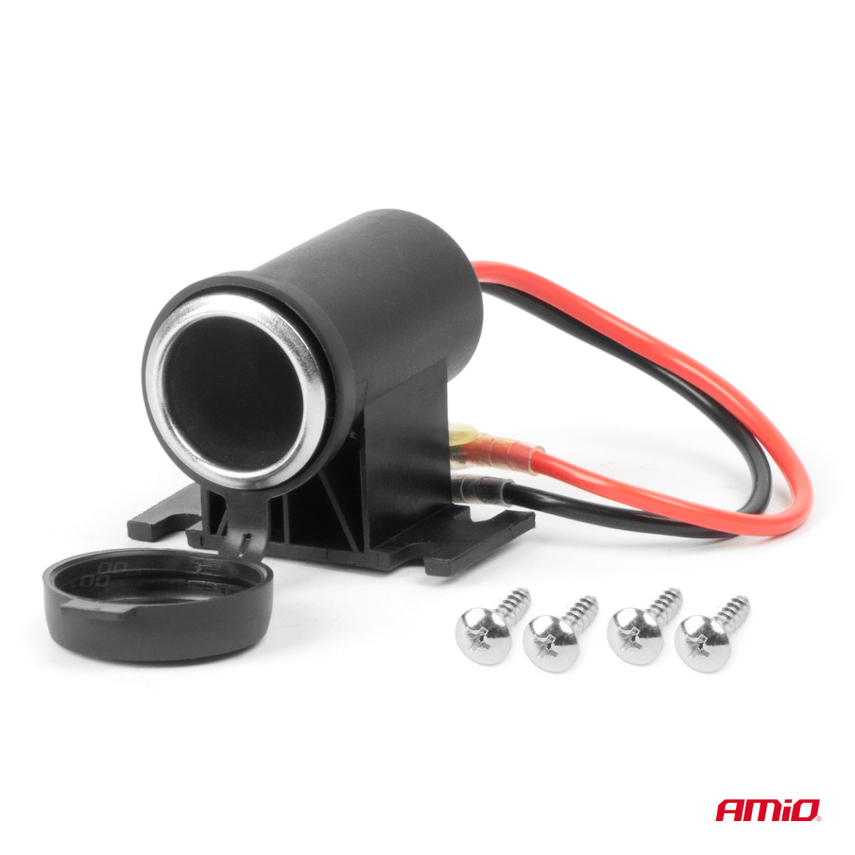 Hermetic car power socket 12/24V AMIO-04129