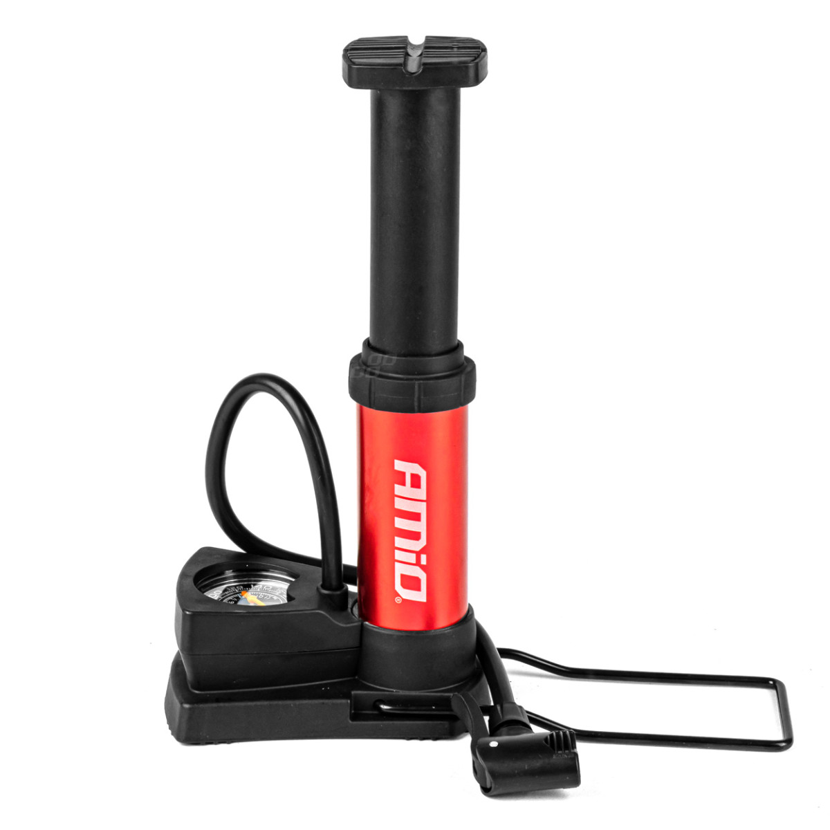 Mini foot pump with pressure gauge PU03, AMIO-02147 