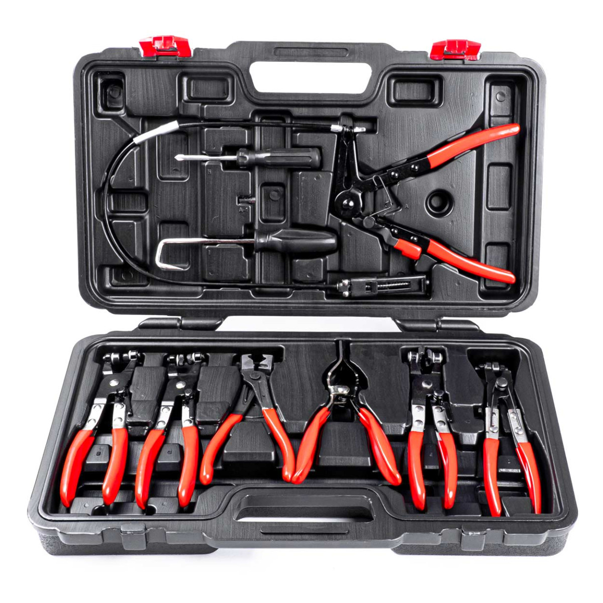 Hose clamp pliers, set of 9 pcs., AMIO-03230