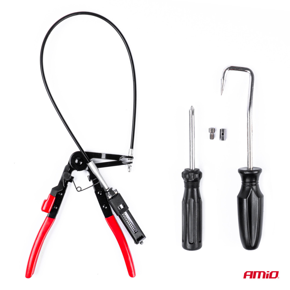 Hose clamp pliers, set of 9 pcs., AMIO-03230