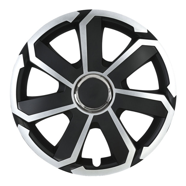 Wheel cover 1 pc. AEROSPIN, black and silver 15" 