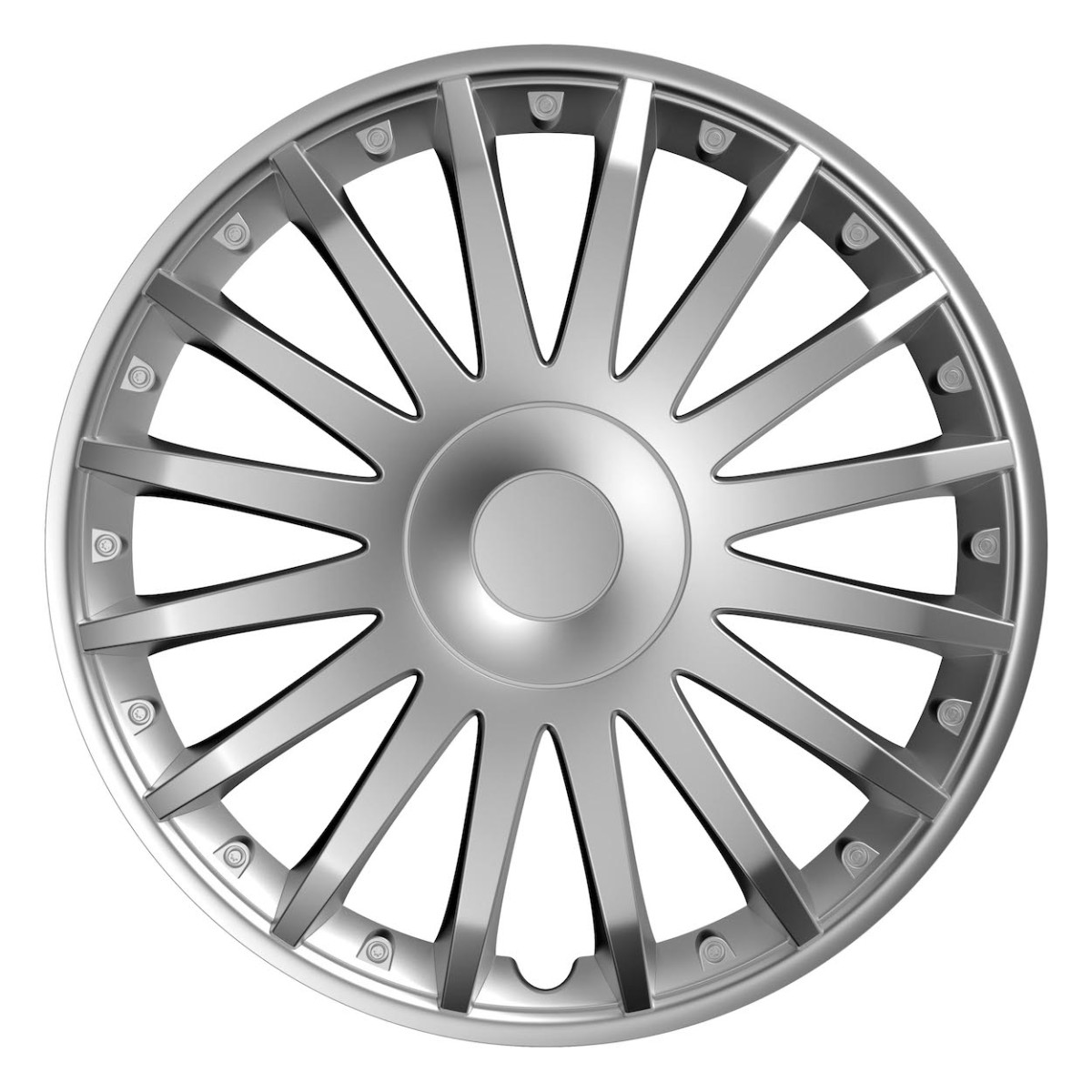 Wheel cover 1 pc. Crystal, silver 15"